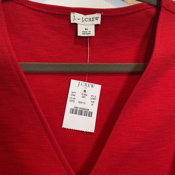 Brand New With Tags! J. By Jcrew Red Wrap Dress - Picture 3 of 3